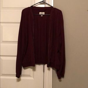 maroon jacket